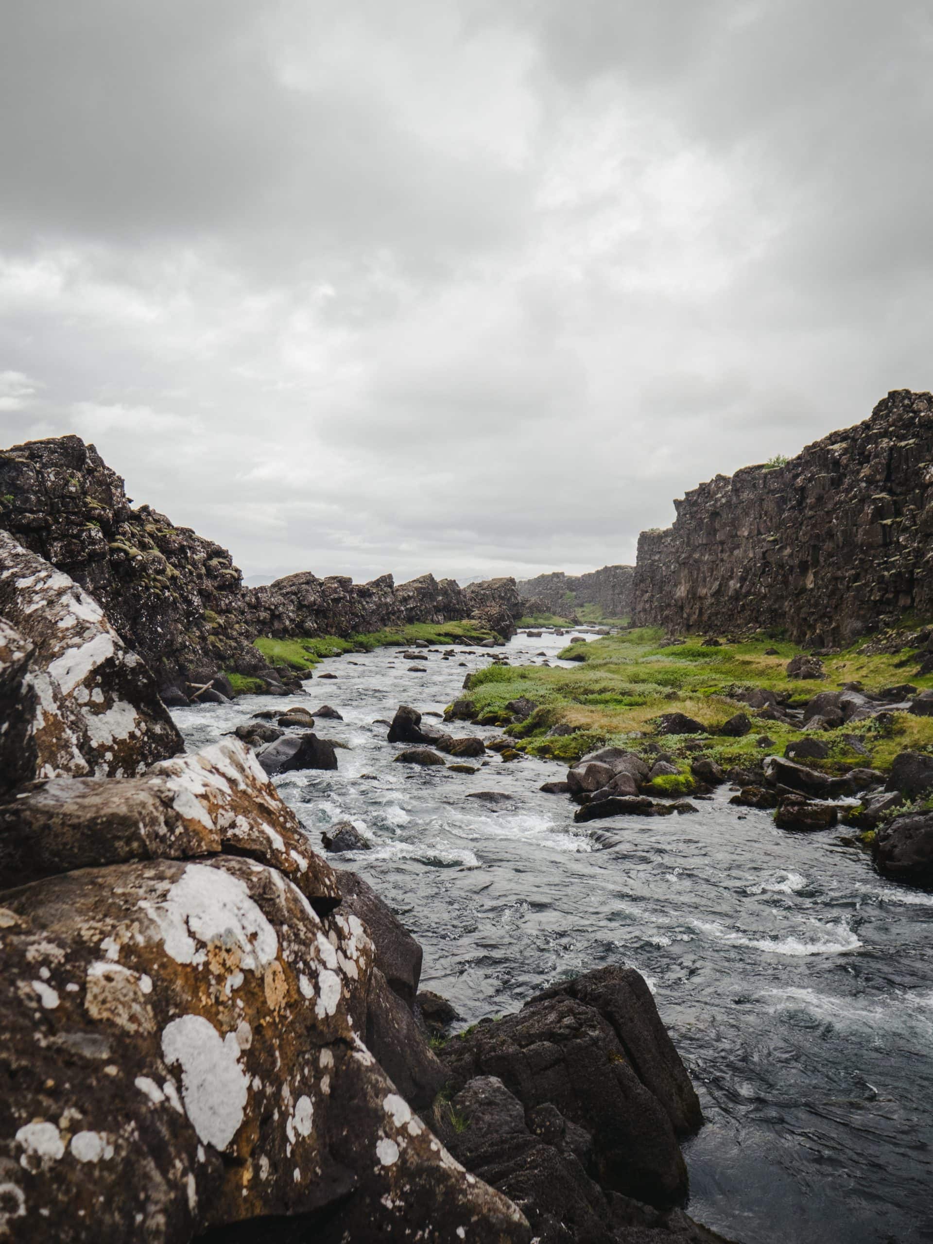 A river at Thingvellir National Park