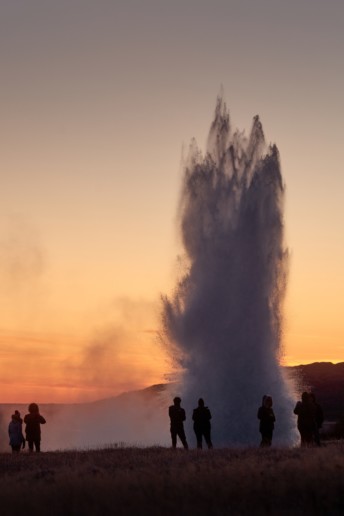 Strokkur hot spring is one of Iceland's biggest attractions.