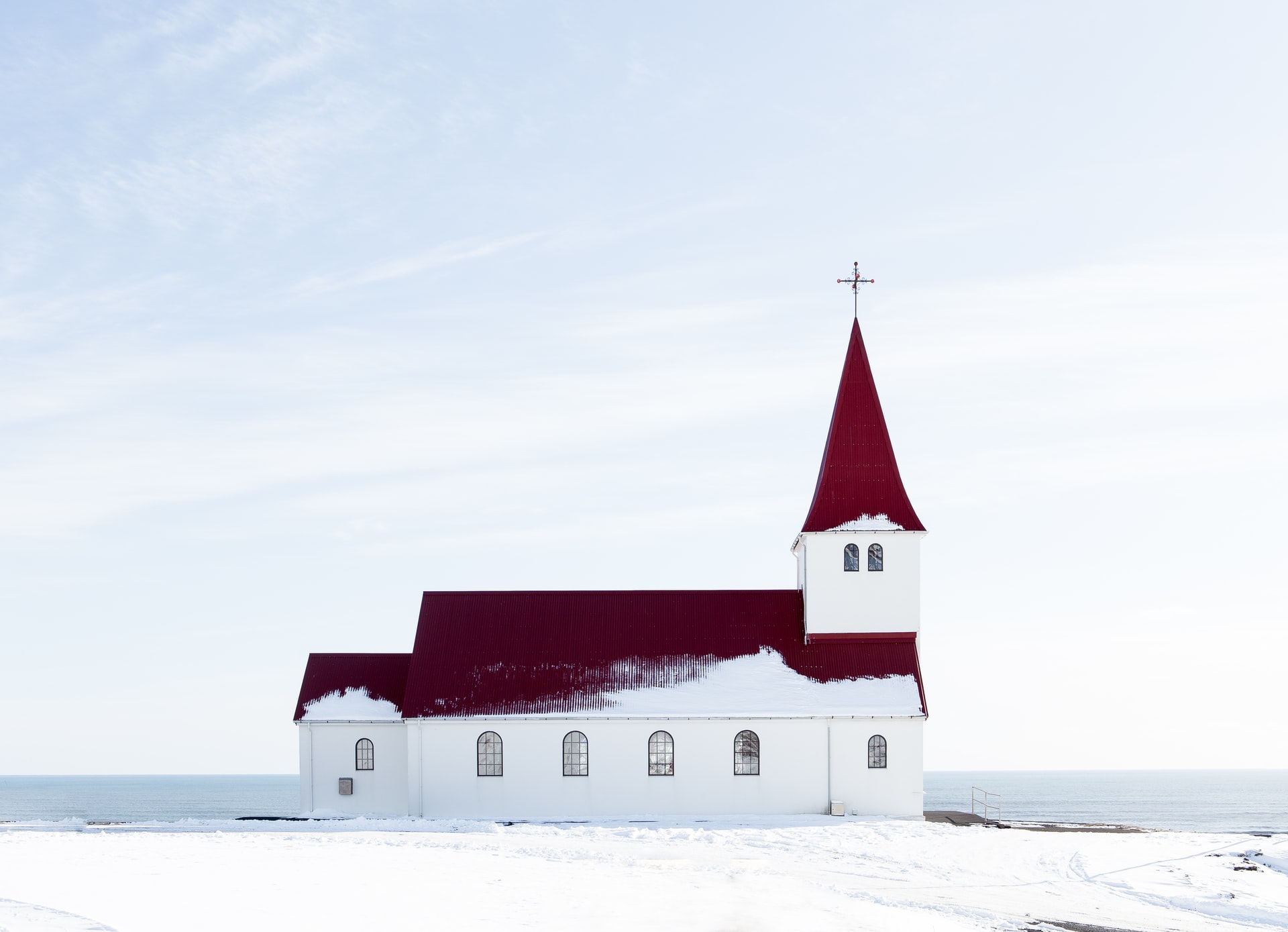 A church in Vík í Mýrdal