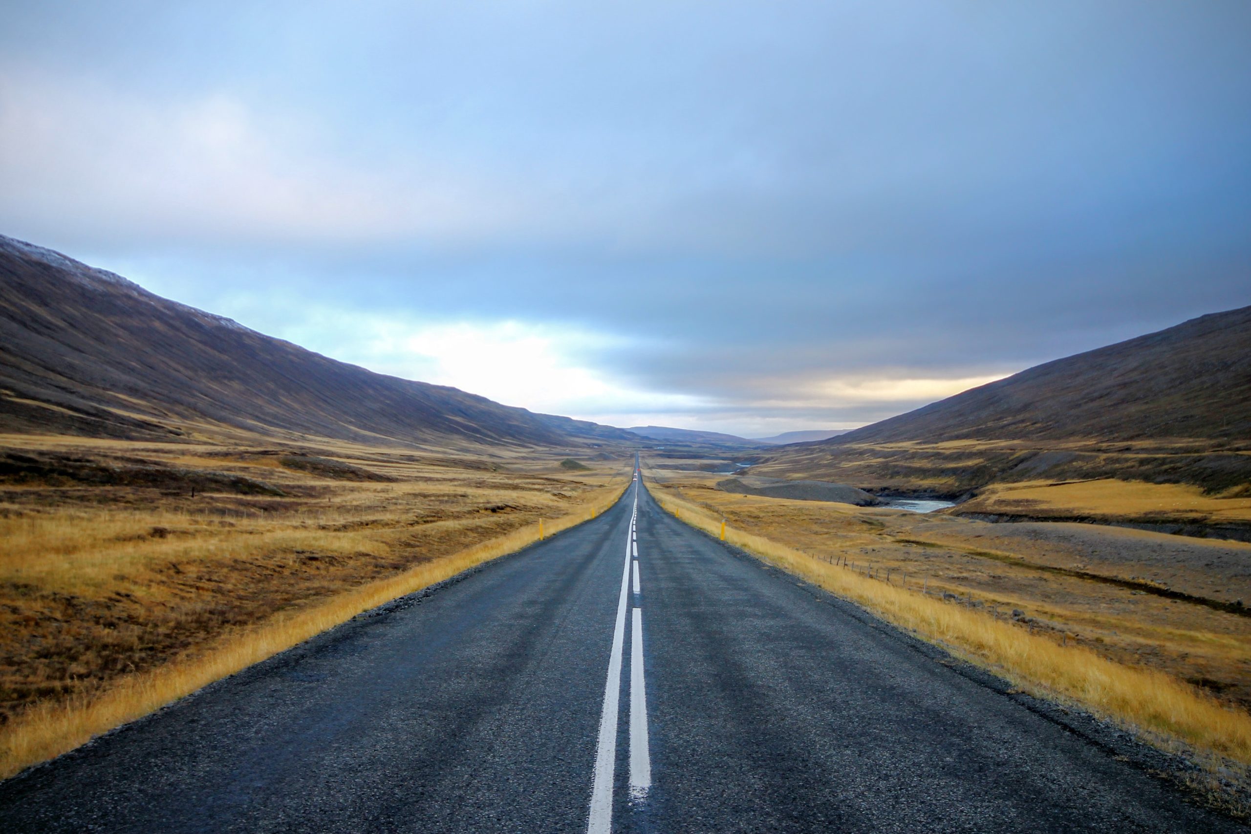 A highway in Iceland