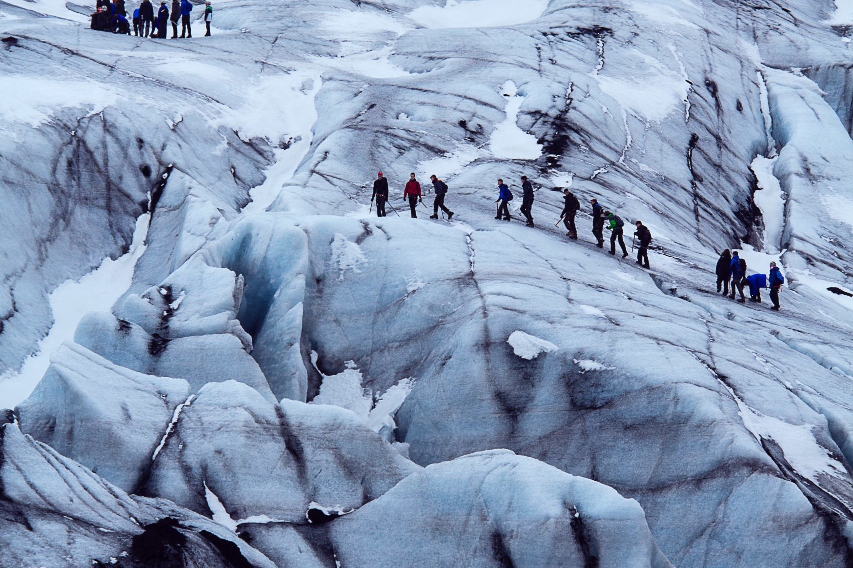 People on a Glacier Walk