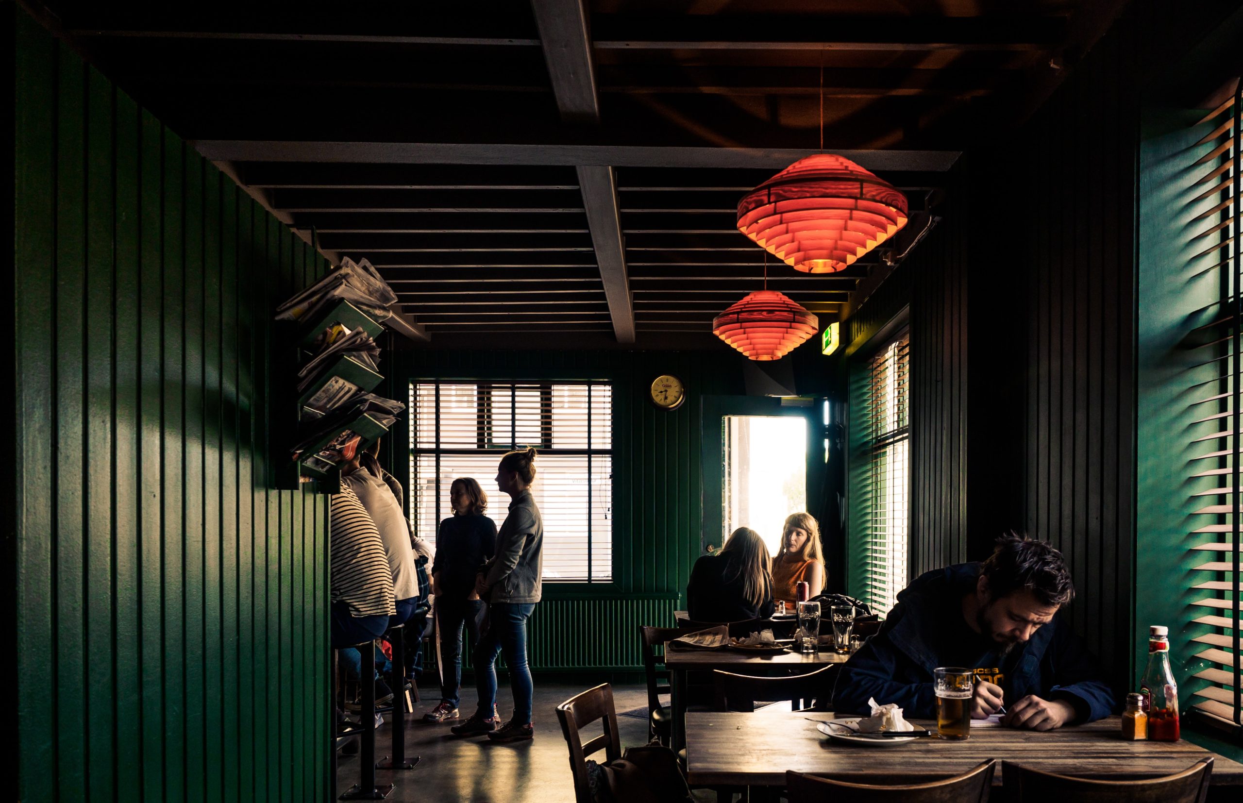 Drinking in downtown Reykjavik