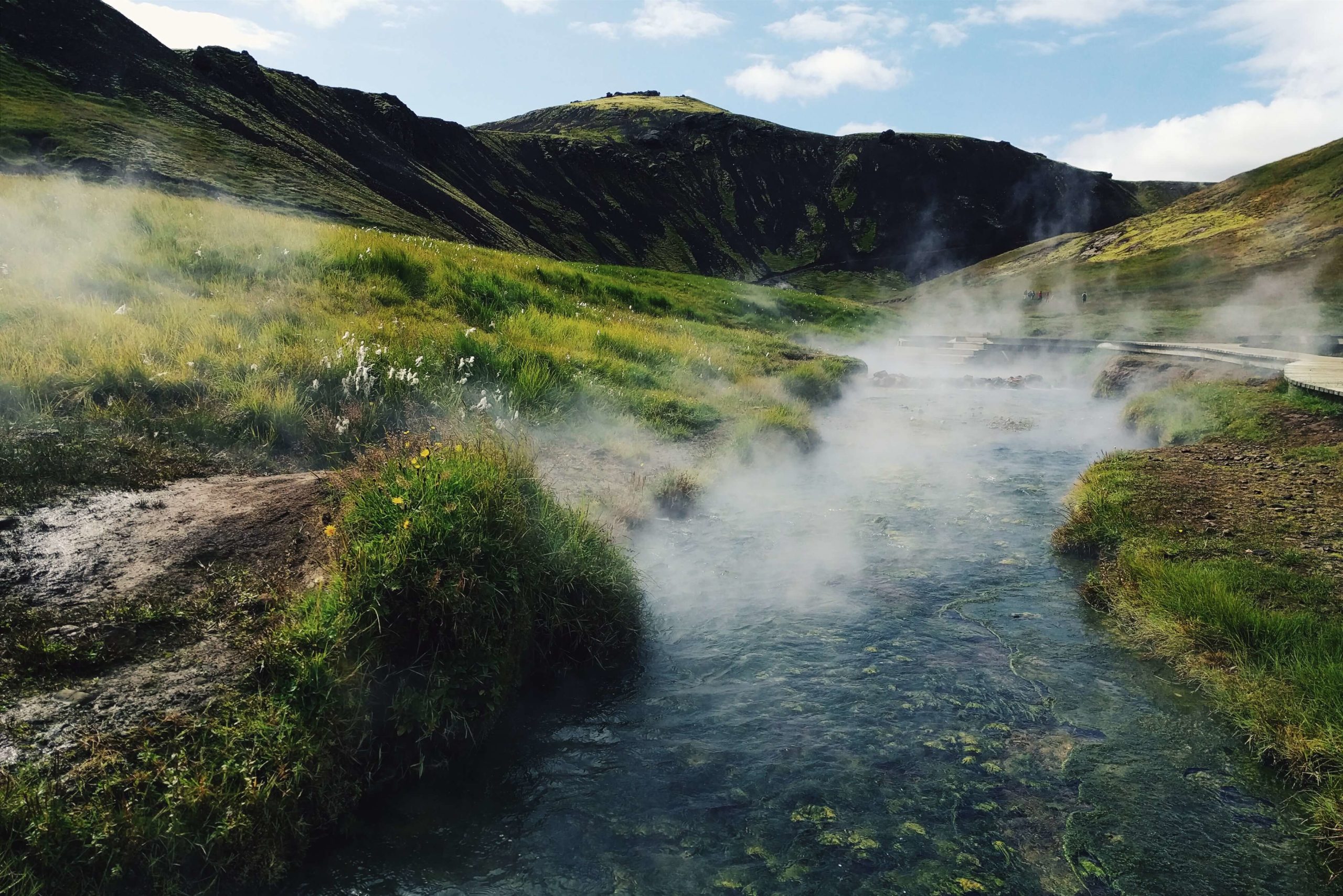 Reykjadalur Natural Hot Spring