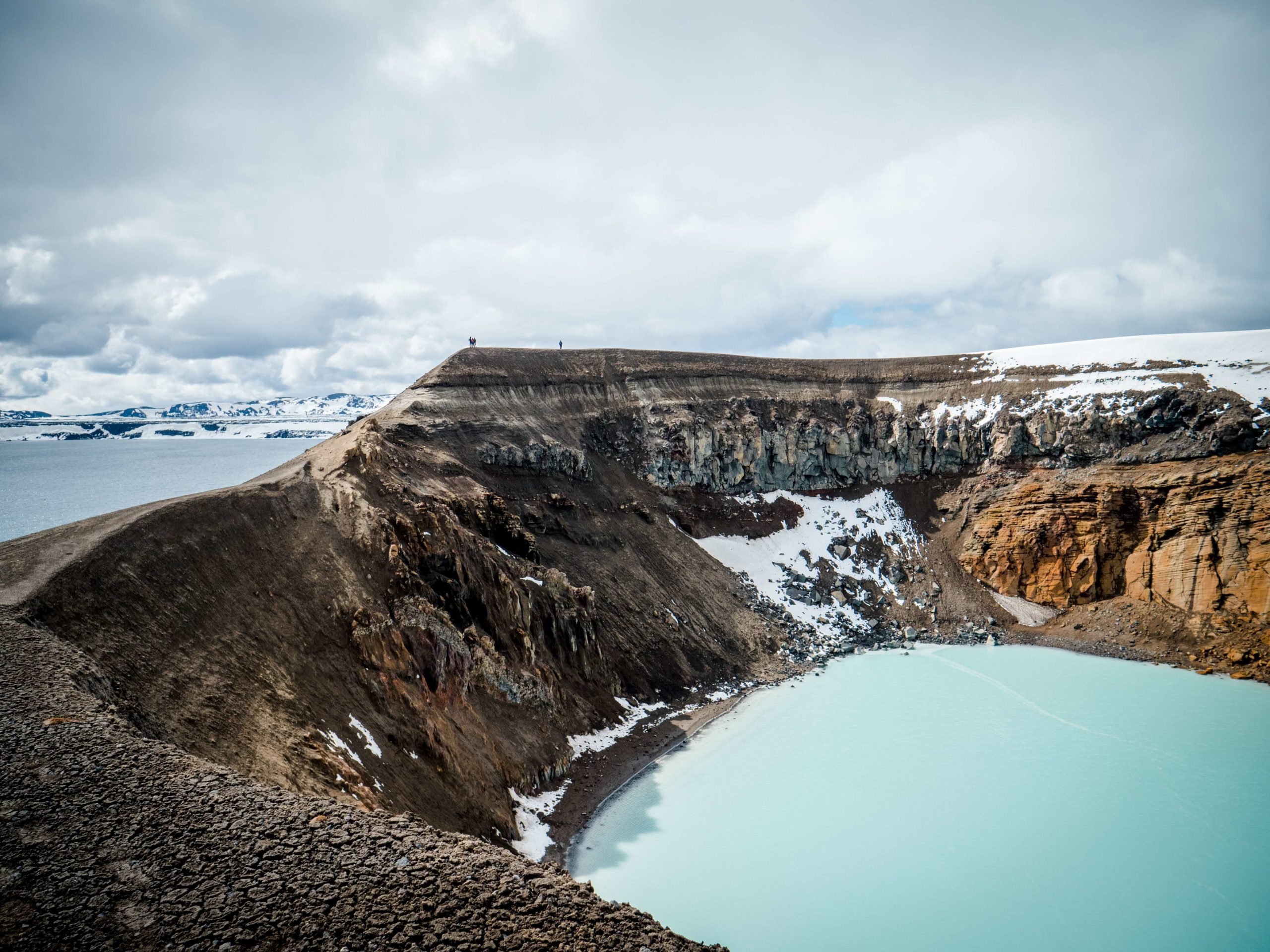 Lake Viti in Askja natural hot spring