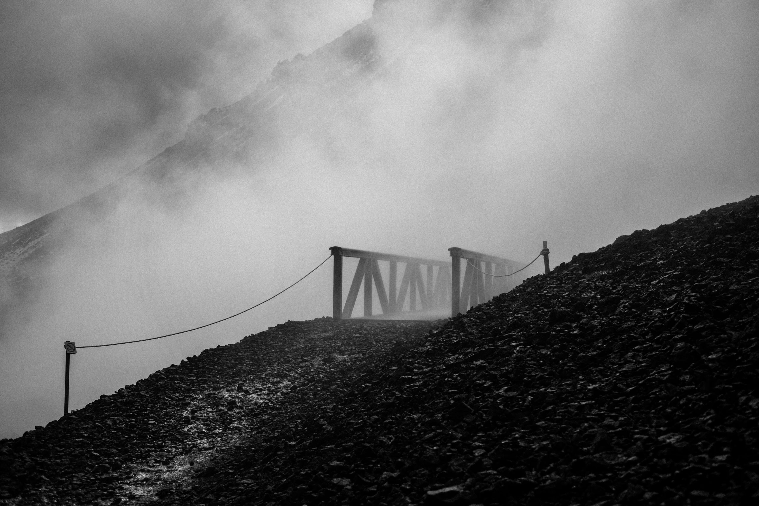 Bridge to Reykjadalur Natural Hot Spring